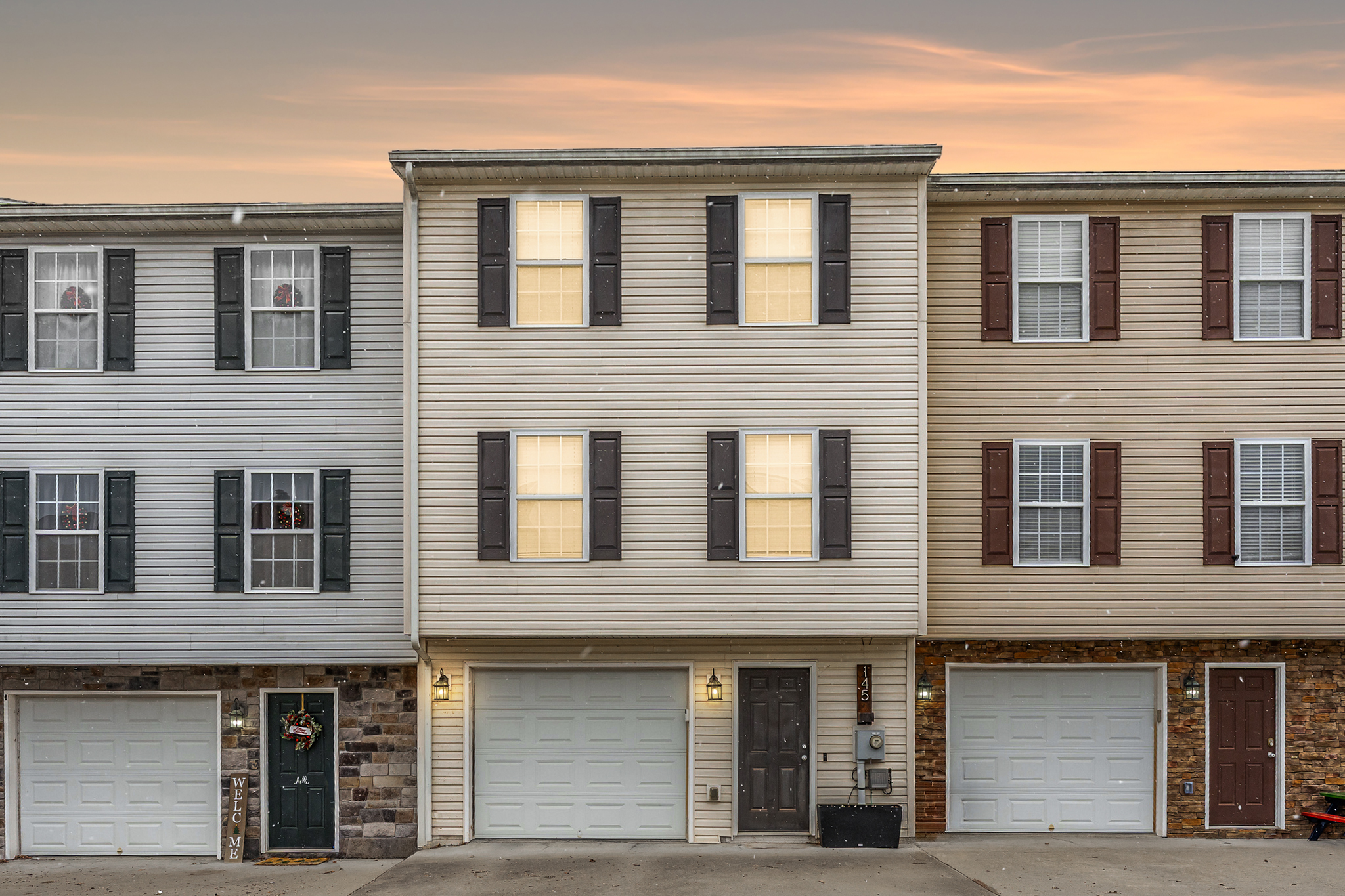 145 Eagle Drive, Maidsville WV — exterior at sunset